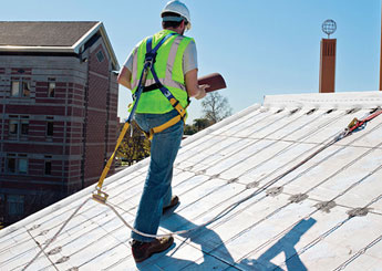 Roofing worker