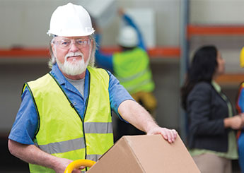 senior warehouse employee