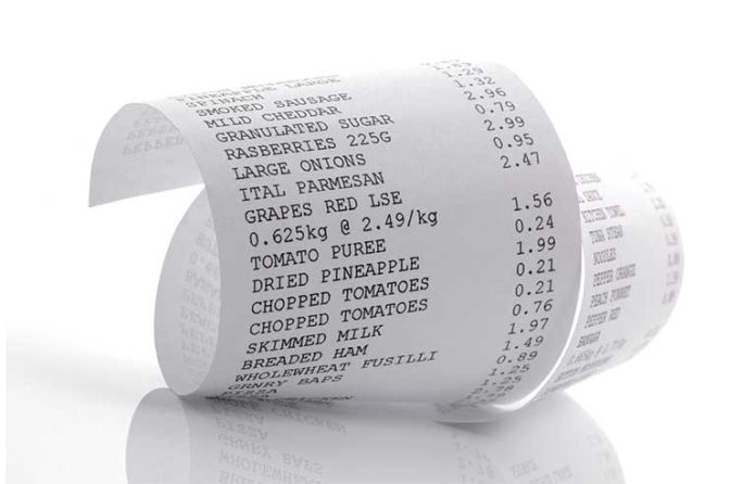 store receipt