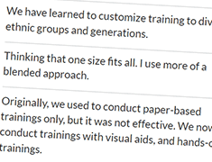 Respondent comments Respondent comments