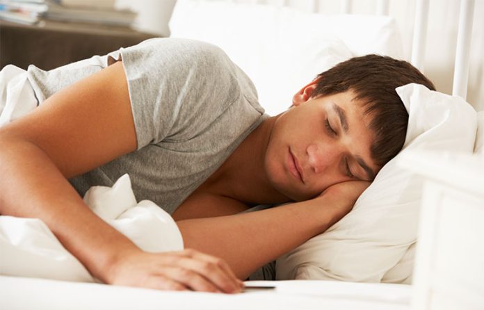 teenage asleep