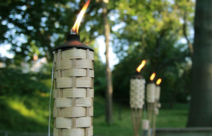 tiki burning