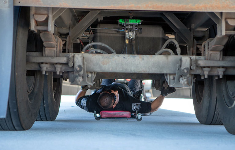 Unsafe trucks and buses taken off the road during brake inspection blitz