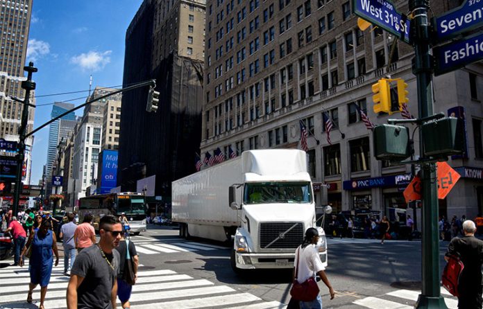 white semi truck