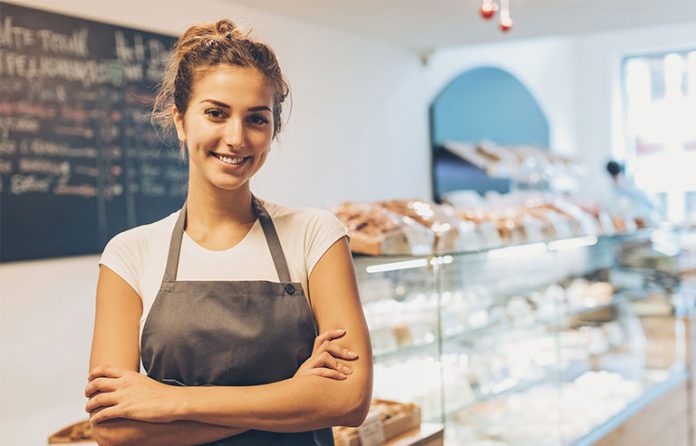 woman bakery