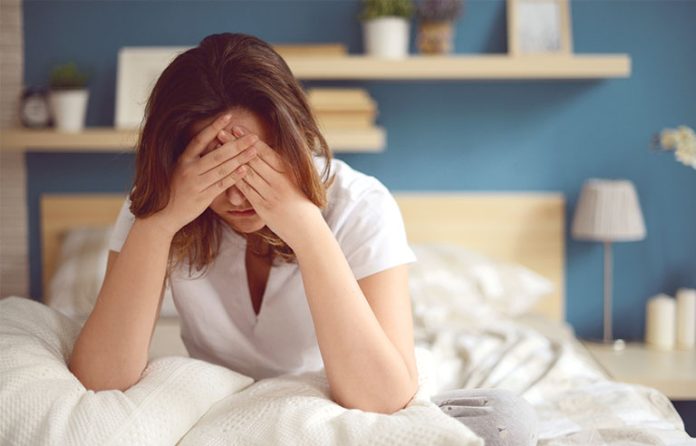 woman in bedroom