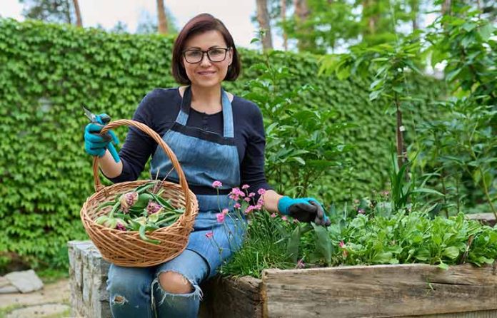 woman-in-garden