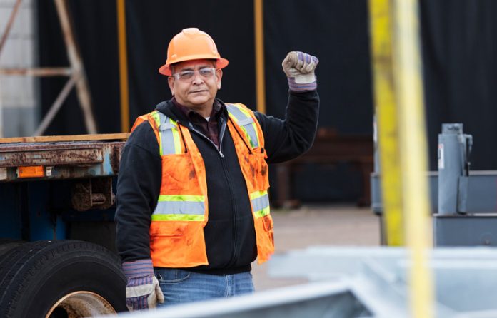 yellow hard hat