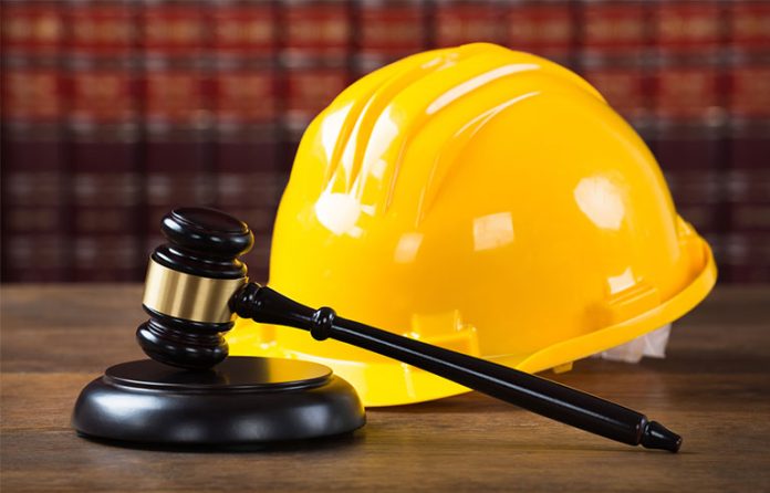 yellow hardhat and gavel