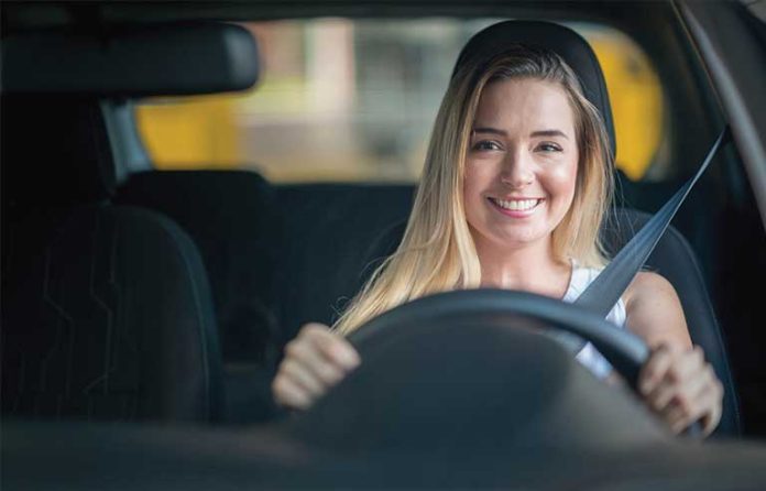 young female driver