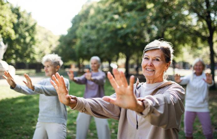 Tai chi in the park