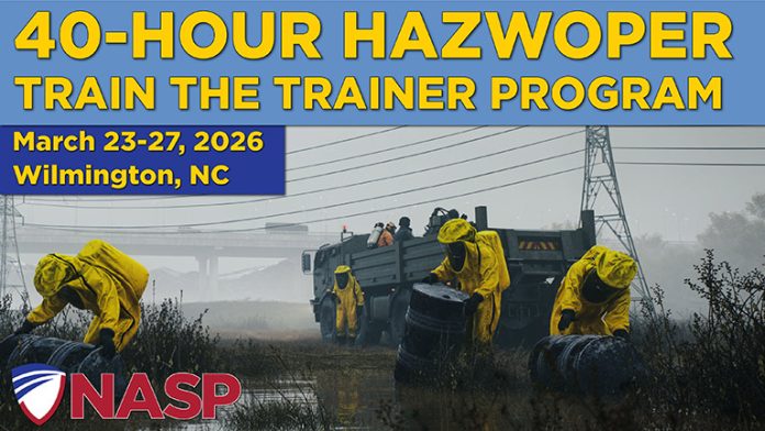 HAZWOPER Training NASP Course in March 2026