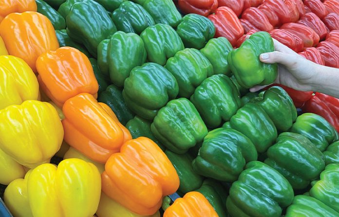 Bell peppers different colors