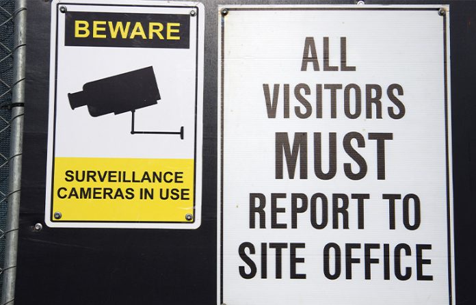 Video surveillance camera sign