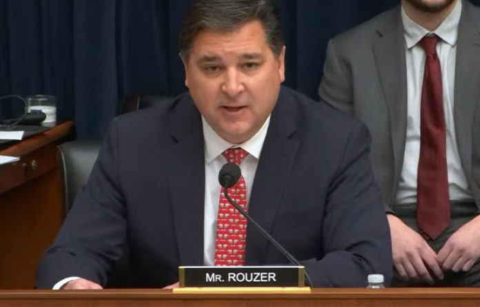 David Rouzer (R-NC), chair of the House Highways and Transit Subcommittee, speaks during a March 18 committee vote.