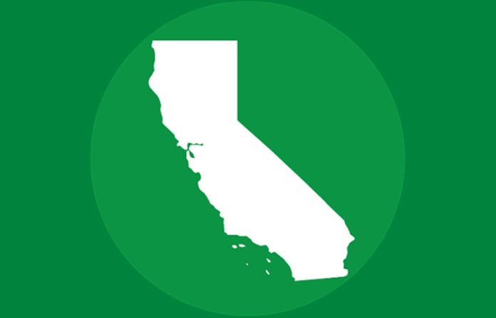 California state icon in green circle