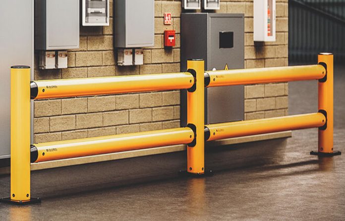 Global Industrial plastic guard rail system