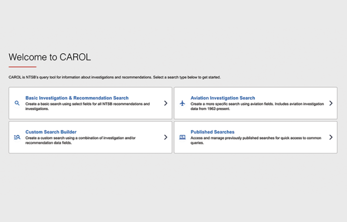 NTSB CAROL system