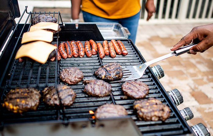Food on the grill